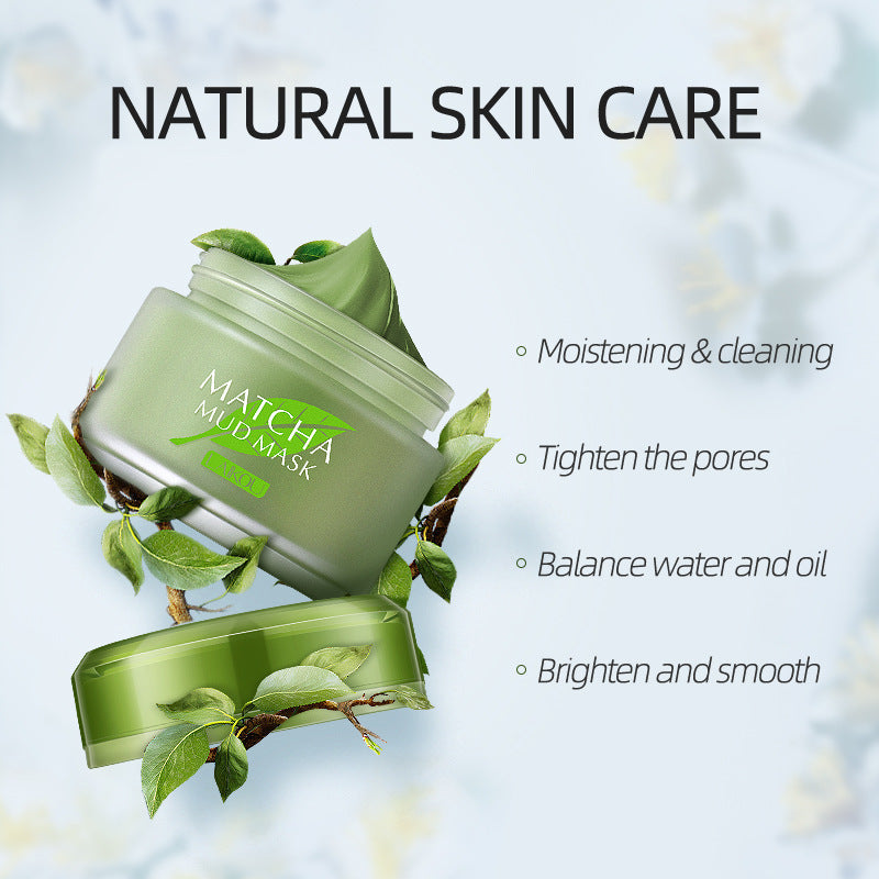 Matcha green mud mask