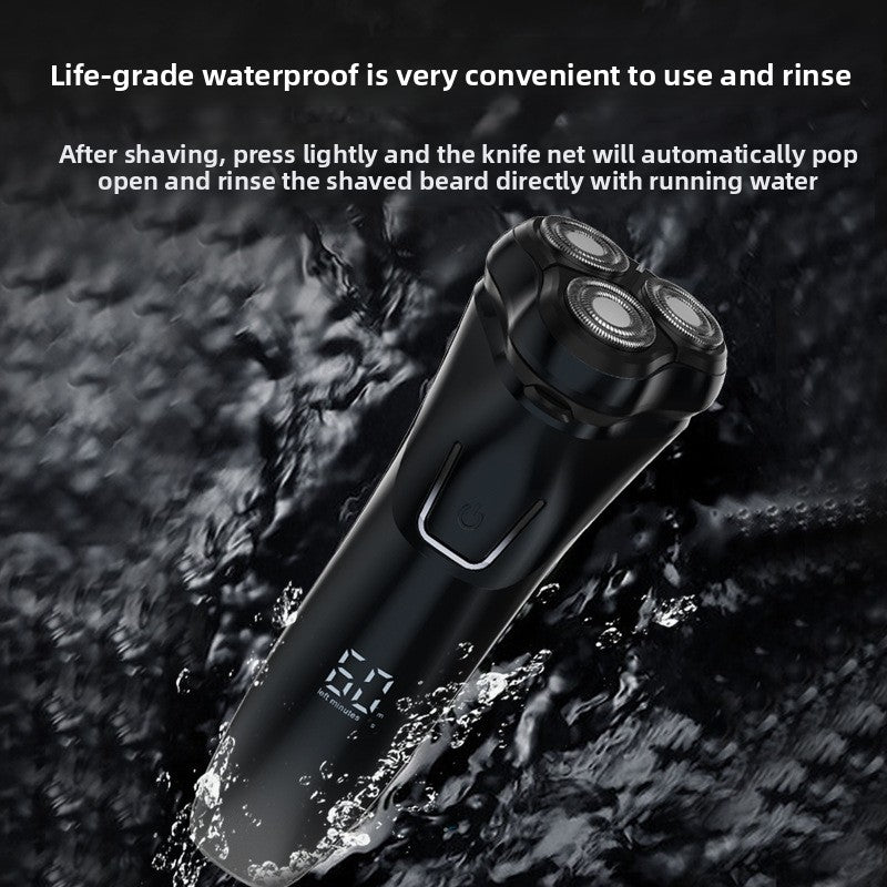Electric Shaver with Digital Display and USB Charging